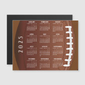 Football 2025 Kalender Magnetische Kaart (Voorkant / Achterkant)