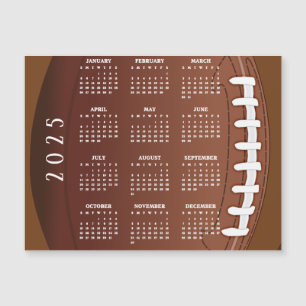 Football 2025 Kalender Magnetische Kaart