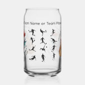 Football 2026 Can Glass – Mexico USA Canada Design Blikvorm Glas (Links)