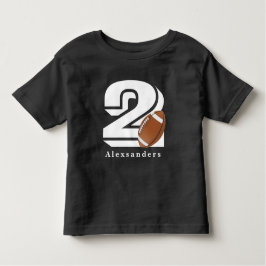 Football 2 jaar oud, 2e verjaardag Cute Sports Fan Kinder Shirts