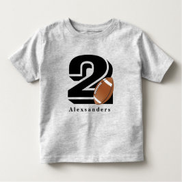 Football 2 jaar oud, 2e verjaardag Cute Sports Fan Kinder Shirts