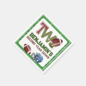 Football 2e jaar down Birthday Servet (Hoek)