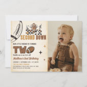  Football 2e verjaardag foto uitnodiging (Voorkant)