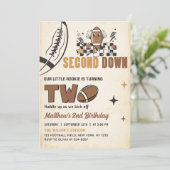  Football 2e verjaardag Uitnodiging (Staand voorkant)