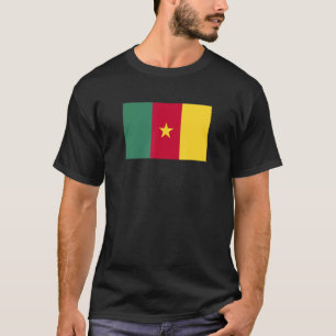 Football 3 van de Kameroense vlag T-shirt