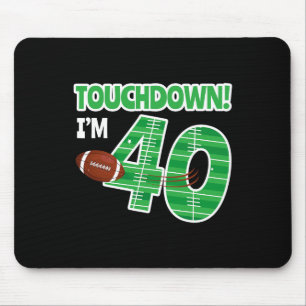 Football 40e Verjaardag Party Speler Spel Lover Te Muismat