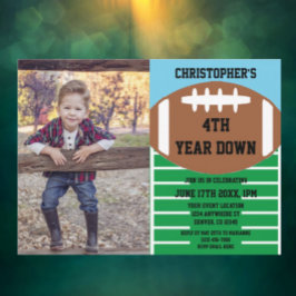 Football 4e jaar na geboorte kaart