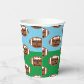 Football 4e jaar na geboorte papieren bekers (Rechts)