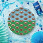 Football 4e jaar na geboorte papieren bordje (Feest)