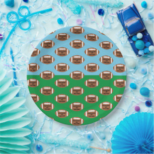 Football 4e jaar na geboorte papieren bordje