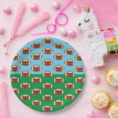 Football 4e jaar na geboorte papieren bordje (Feest)