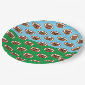 Football 4e jaar na geboorte papieren bordje (Gekanteld)