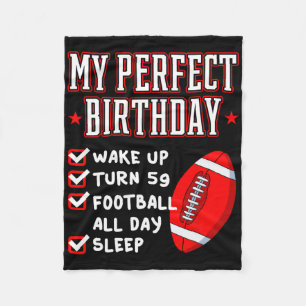 Football 59 Verjaardag Party Team Speler Sport Coa Fleece Deken