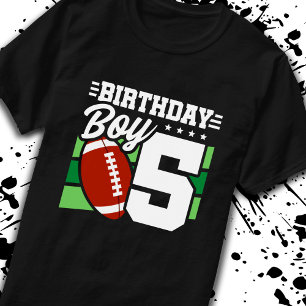Football 5 jaar oud kind 5 jaar t-shirt
