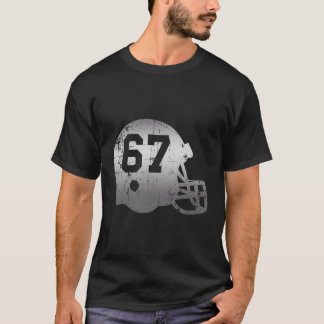 Football 67 Jersey nummer T-shirt
