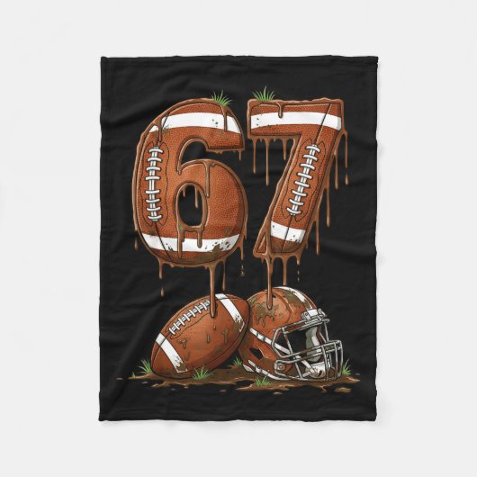 Football 67 Six Seven Meme Funny 6-7 Drip American Fleece Deken (Voorkant)