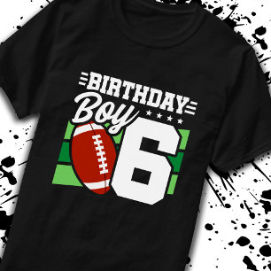 Football 6 jaar oud kind 6 jaar t-shirt