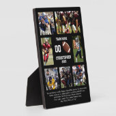 Football 7 photo collage team name fotoplaat (Zijkant)