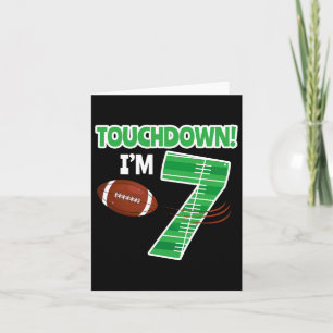 Football 7e Verjaardag Party Player Game Lover Tea Kaart