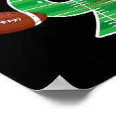 Football 9e Verjaardag Party Player Game Lover Tea Poster (Hoek)