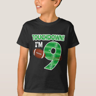 Football 9e Verjaardag Party Player Game Lover Tea T-shirt