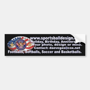 football Aangepaste Bumpersticker