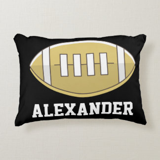 Football Aangepaste monogram Accent Kussen