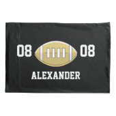 Football Aangepaste monogram Kussensloop (Achterkant)