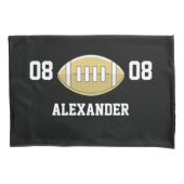 Football Aangepaste monogram Kussensloop (Voorkant)