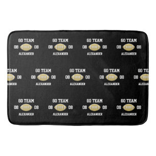 Football Aangepaste monogram naam Go Badmat