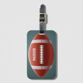 Football Aangepaste naam Bagagelabel (Voorkant (verticaal))