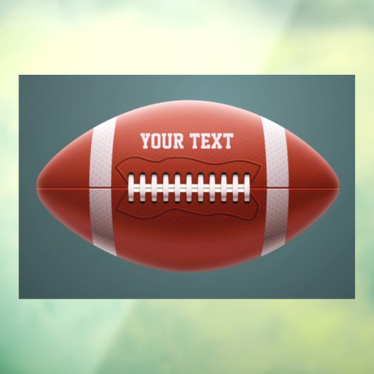 Football Aangepaste naam Raamsticker (Vel 3)