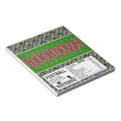 Football Aanraakbalk Verjaardags Snoep Notitieblok (Schuin)