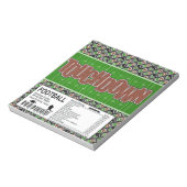 Football Aanraakbalk Verjaardags Snoep Notitieblok (Linkerzijde)