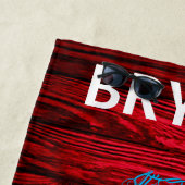 Football Aanraakklep Rood hout Strandlaken (In situ)