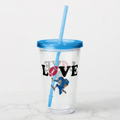 Football Acryl Drinkbeker (Achterkant)