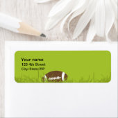 Football adresetiketten etiket (Insitu)