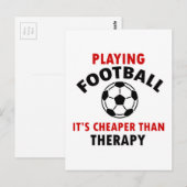 football afspelen briefkaart (Voorkant / Achterkant)