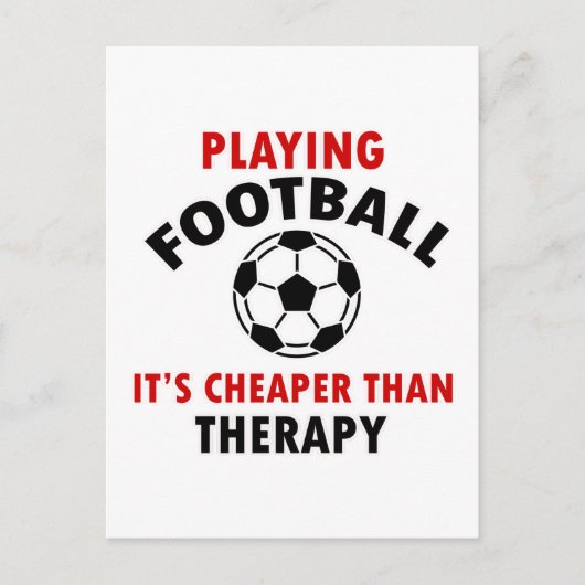 football afspelen briefkaart (Voorkant)