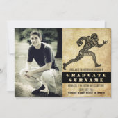 Football Afstuderen uitnodiging (Voorkant)