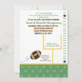 Football Al het Baby shower van het Thema van de S Kaart (Voorkant)