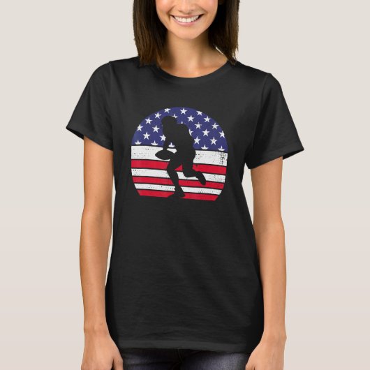 Football American Flag Us Usa T-shirt (Voorkant)