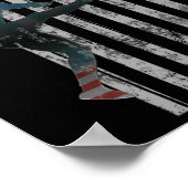 Football American Flag USA Team Gift Kicker Poster (Hoek)