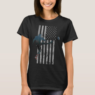 Football American Flag USA Team Gift Kicker T-shirt