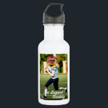 Football American Player - with YOUR Photo & Text  Waterfles<br><div class="desc">CUSTOM this Football American Player - Insert YOUR Photo & Text - Wellcome in Sports World</div>