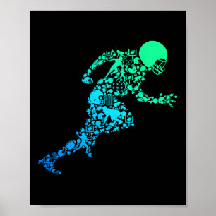 Football Amerikaans Football Kinder Jongens Mannen Poster