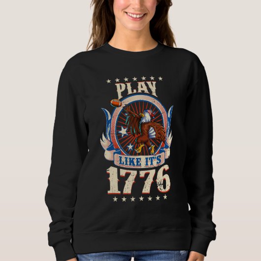 Football - amerikaanse adelaar 4 juli jongens Mann Trui (Voorkant)