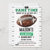 Football Amerikaanse verjaardag Kaart (Voorkant)