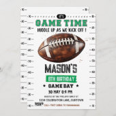 Football Amerikaanse verjaardag Kaart (Voorkant / Achterkant)