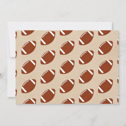 Football Any Age Verjaardagsfoto Bedankkaart (Achterkant)